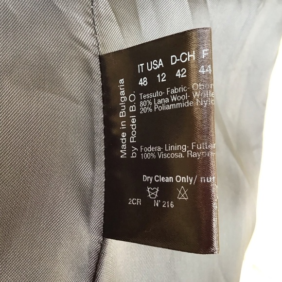 Cinzia Rocca Black Charcoal Wool Blend Coat - Picture 11 of 11